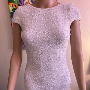 White sequin wedding gown S